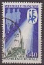 France 1971 Churches 40 ¢ Multicolor Scott 1309